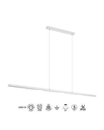MECA * LÁMPARA LINEAL 38W 3000K BLANCA